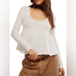 Babydoll top Free People NWT